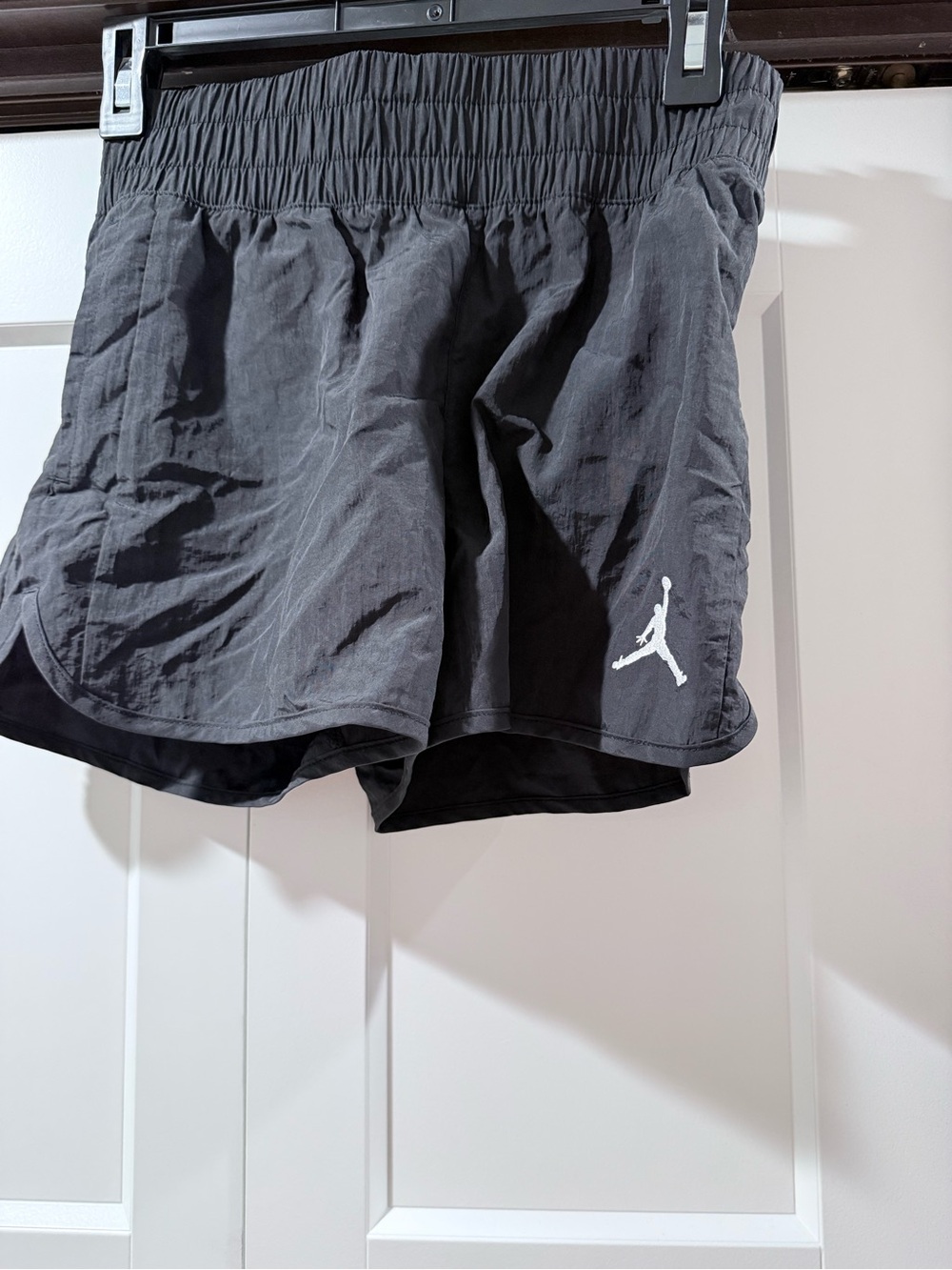Nike Black Kids Athletic Shorts with White Jumpman